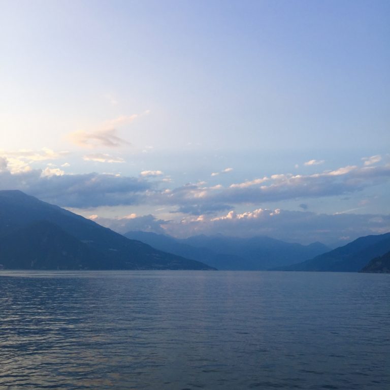 Sunset at Lake Como