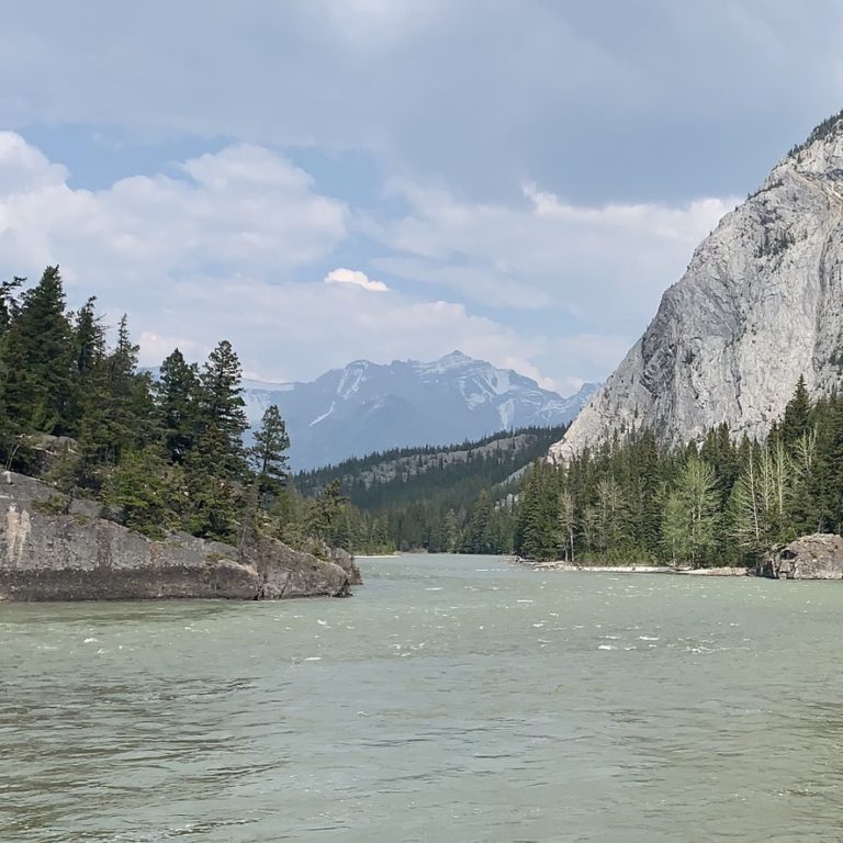 Views of Bow River, Banff